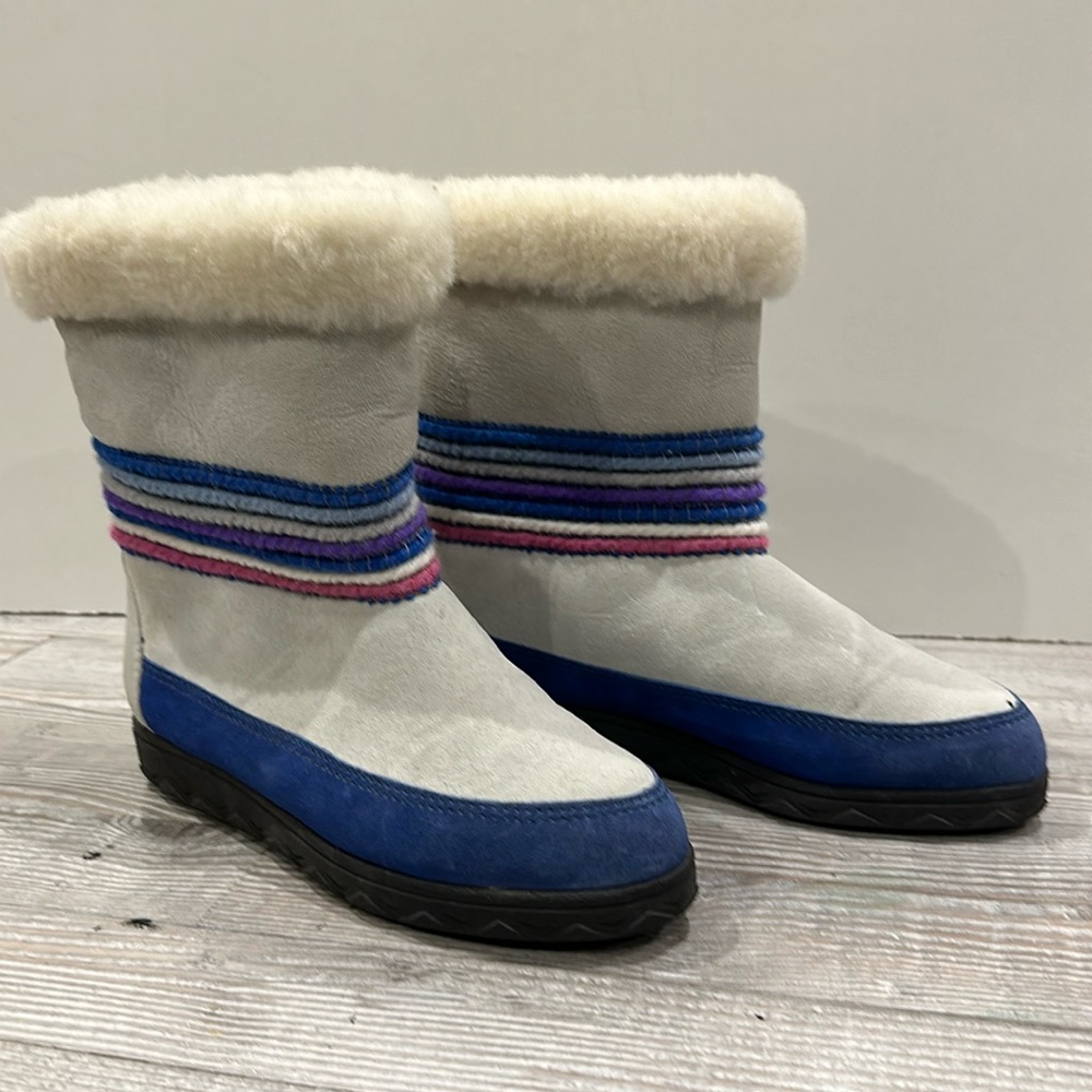 Vintage Cougar Suede Boots GUC Size 7